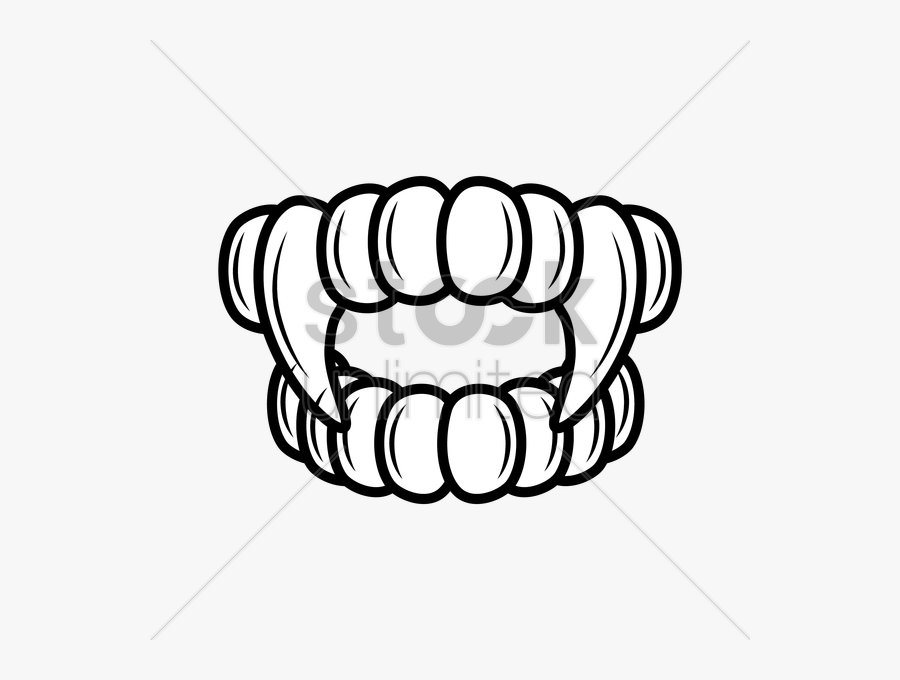 Collection Of Teeth - Draw Vampire Teeth, Transparent Clipart