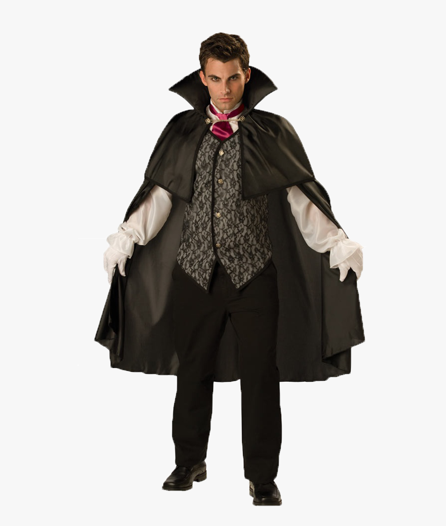 Man Vampire Costume, Transparent Clipart