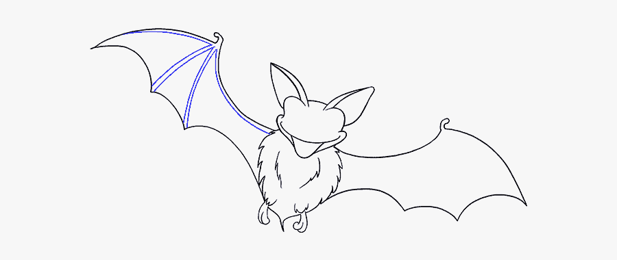 How To Draw A Bat In A Few Easy Steps Easy Drawing - Bat Wings How To Draw, Transparent Clipart