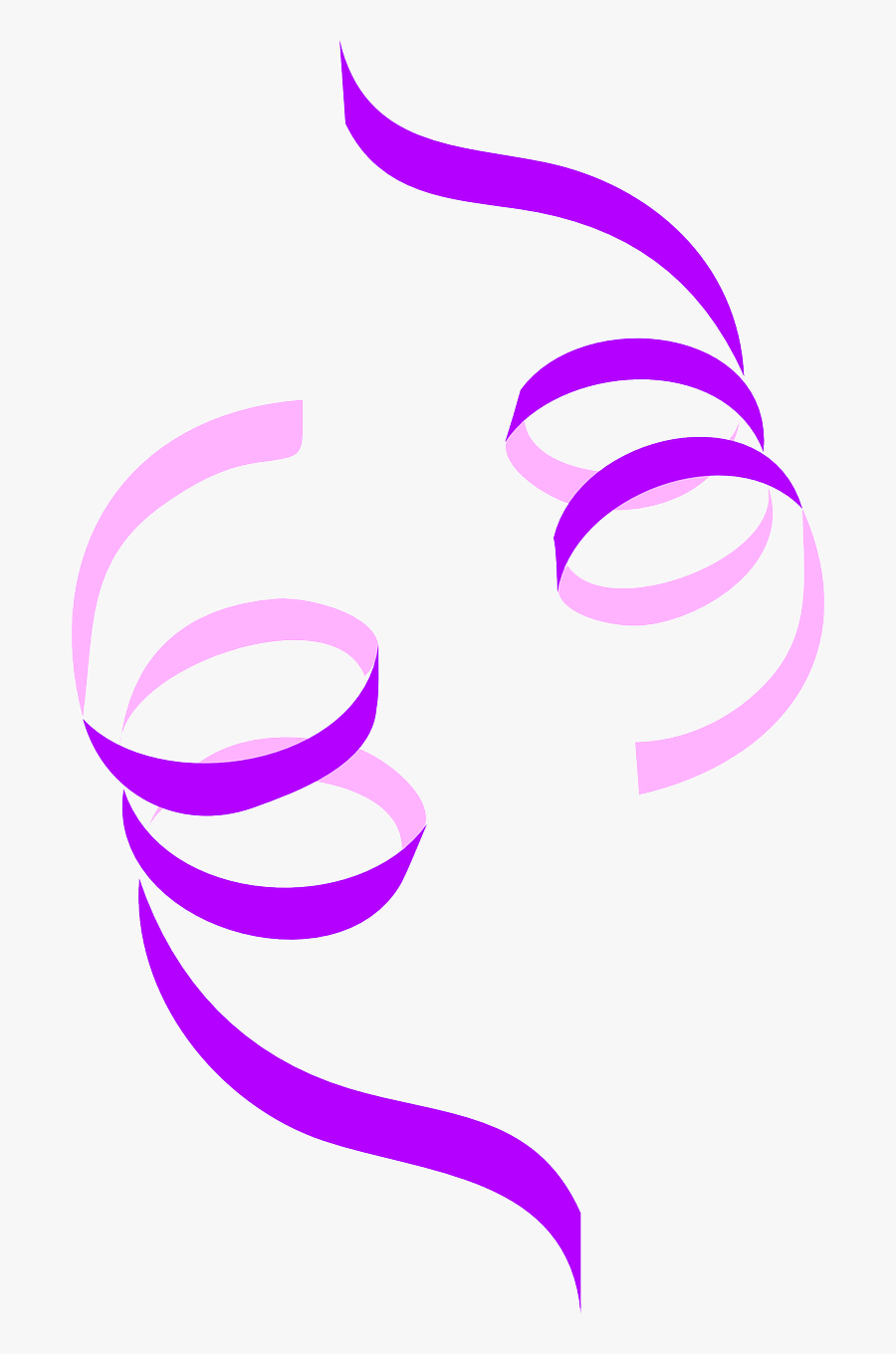 Ribbons - Confetti Clipart Black And White, Transparent Clipart