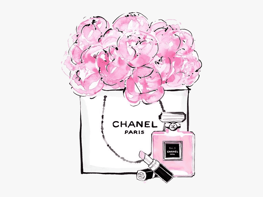Chanel Perfume Free Frame Clipart - Chanel Art, Transparent Clipart