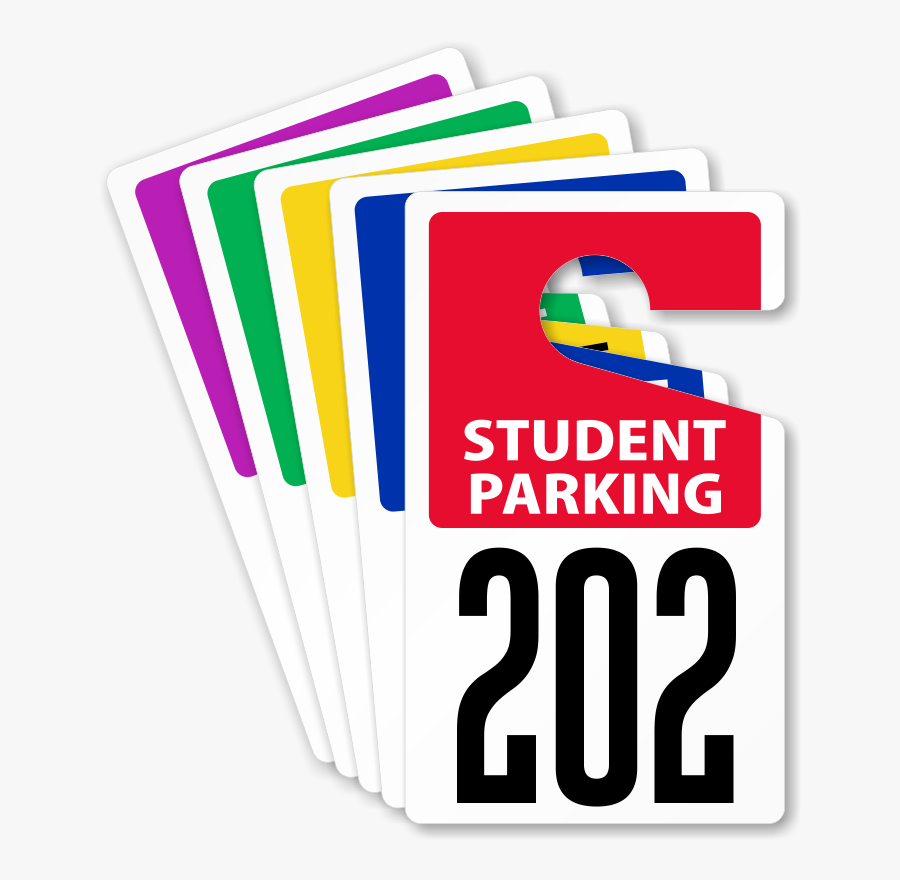 Customizable Student Parking Permits - Graphics, Transparent Clipart