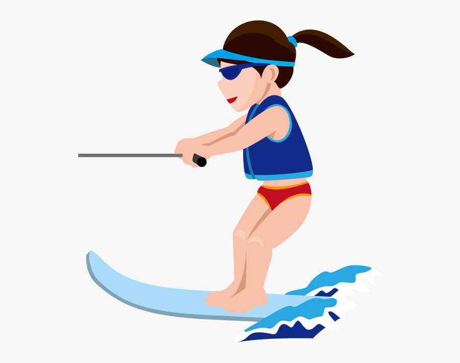 Water Skating Clipart - Water Skiing Clipart, Transparent Clipart