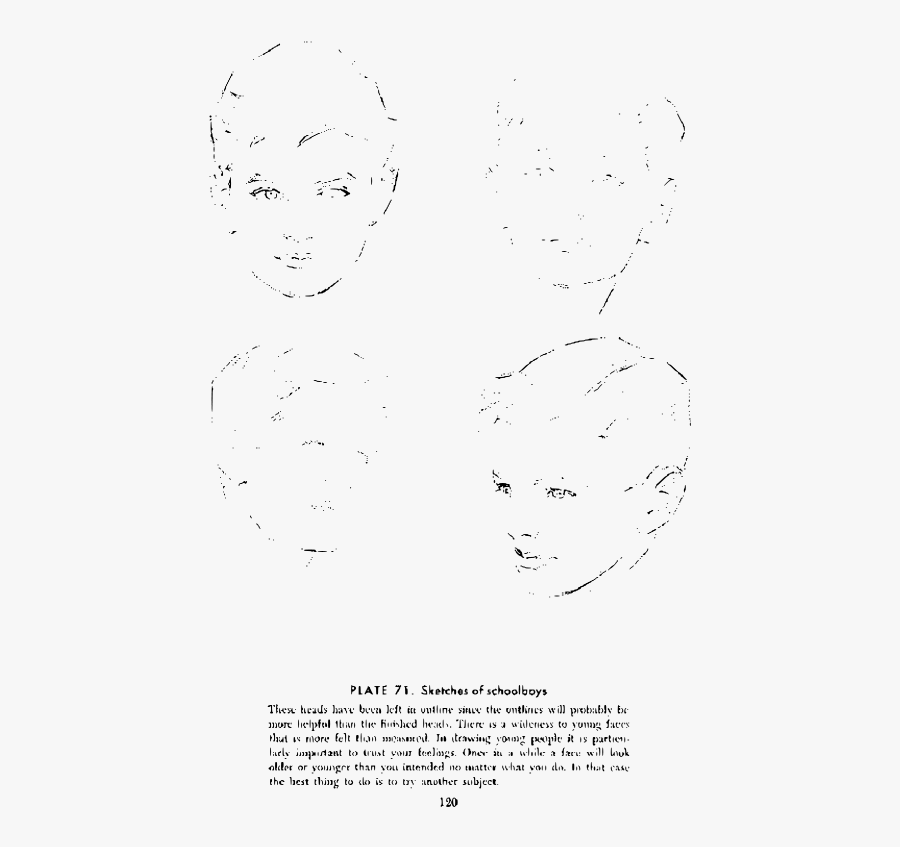 Andrew Loomis Drawing The Head And Hands 109 - Drawing, Transparent Clipart