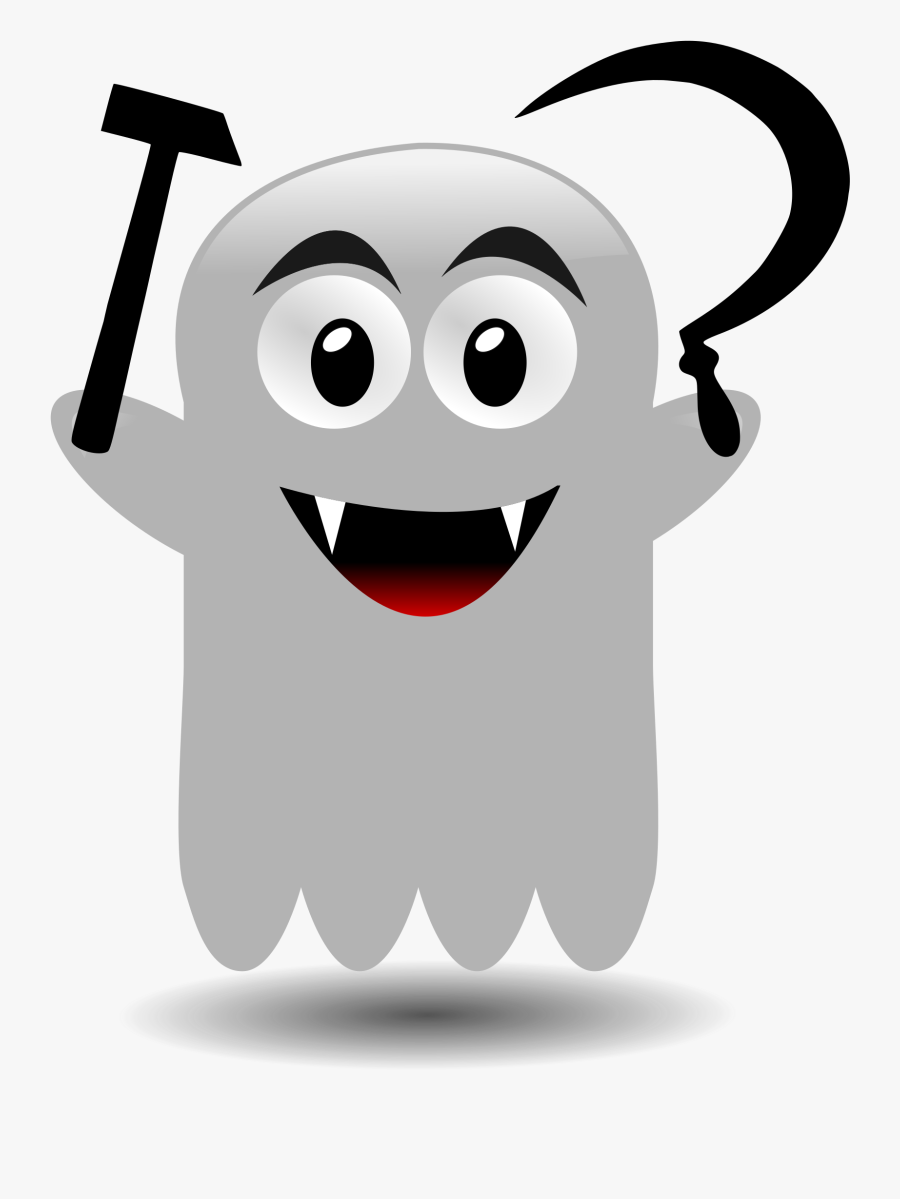 Head,tooth,fictional Character - Ghost Clip Art, Transparent Clipart