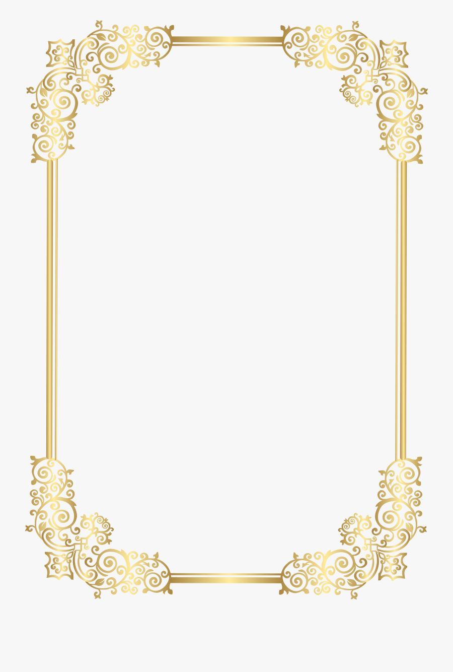 Border Decorative Frame Clip Art Png Image - Moldura Para Convite De Casamento, Transparent Clipart