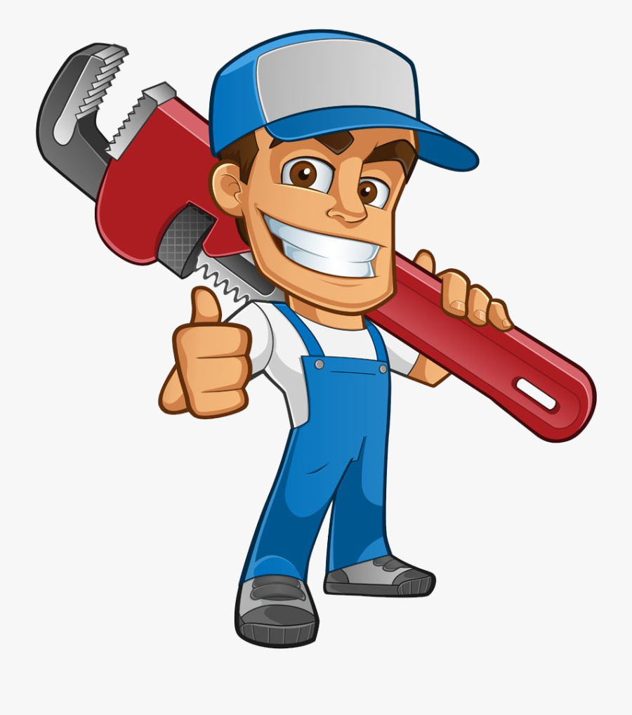 Cartoon Plumbing, Transparent Clipart