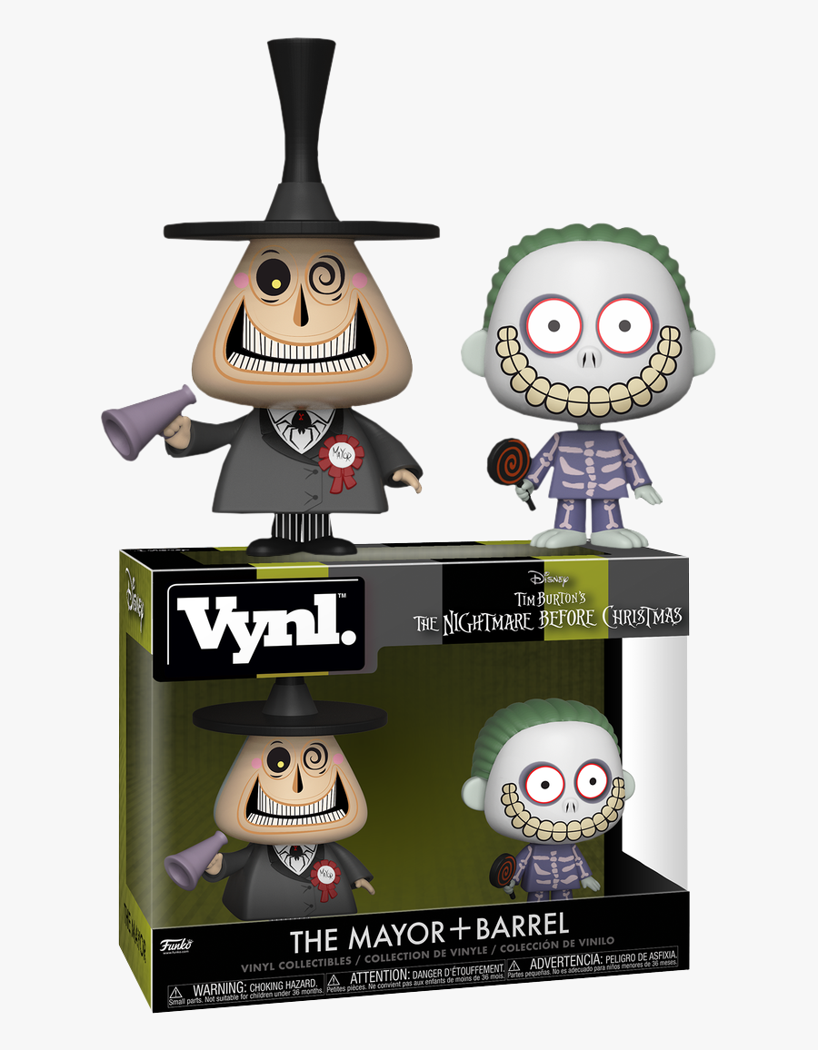 Funko Vynl Nightmare Before Christmas Mayor And Barrel, Transparent Clipart