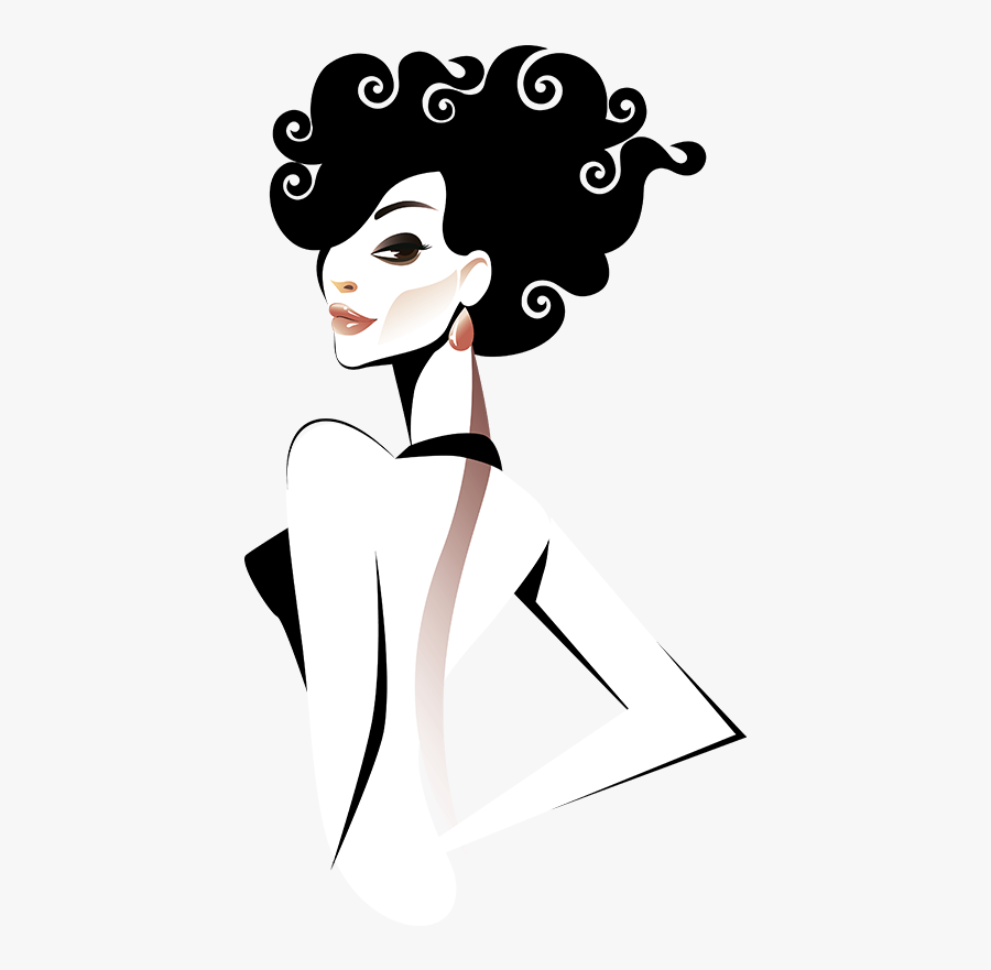 Transparent Coco Chanel Clipart - Fashion Girl Vector Art, Transparent Clipart