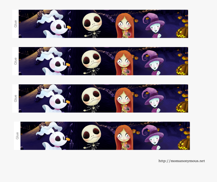 Nightmare Before Christmas Water Bottle Labels - Icon, Transparent Clipart