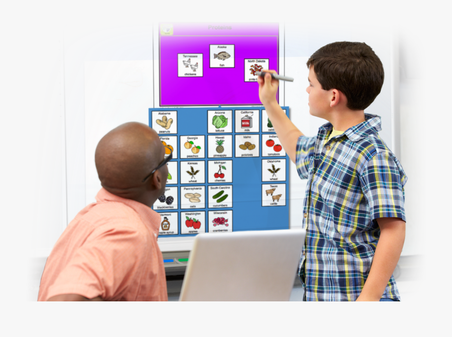 Teacher And Student Doing An Activity From Unique Learning - Unique Learning System, Transparent Clipart