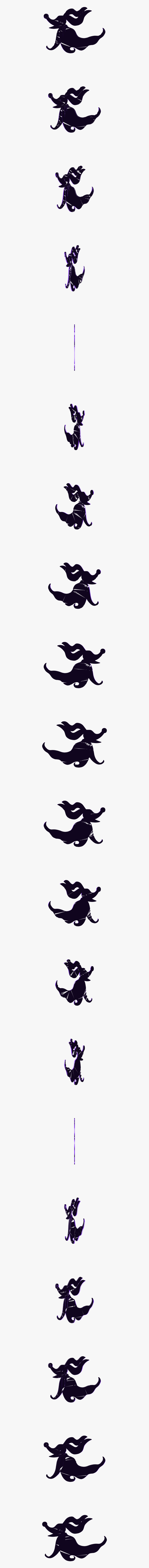 Zero Nightmare Before Christmas Outline, Transparent Clipart