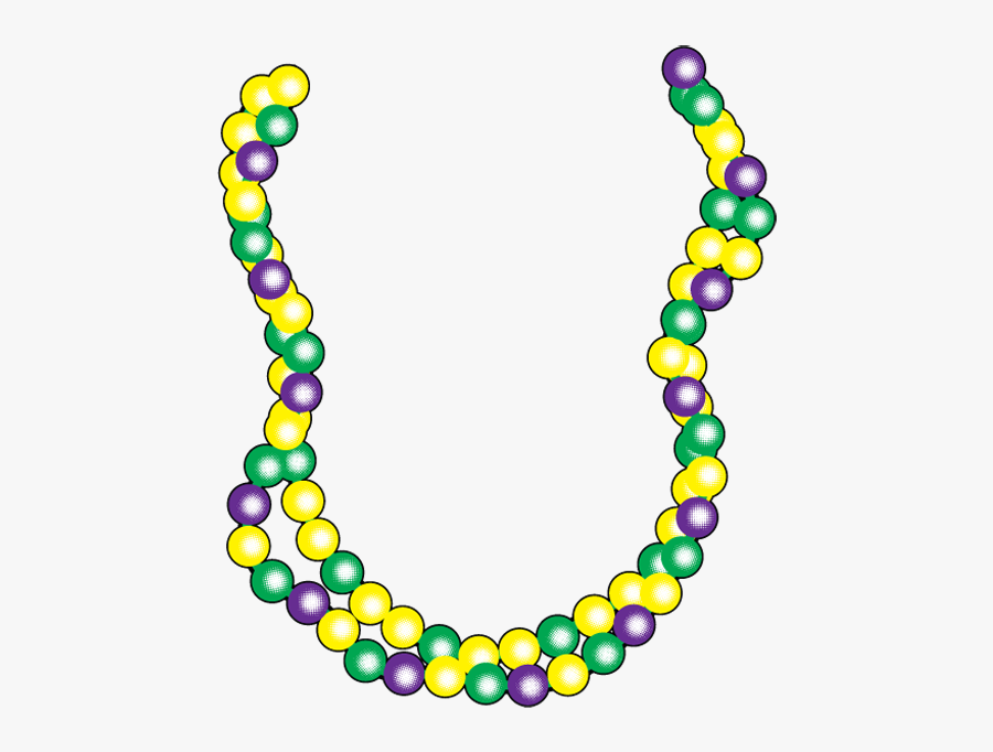Mardi Gras Beads Clipart - Transparent Mardi Gras Beads, Transparent Clipart