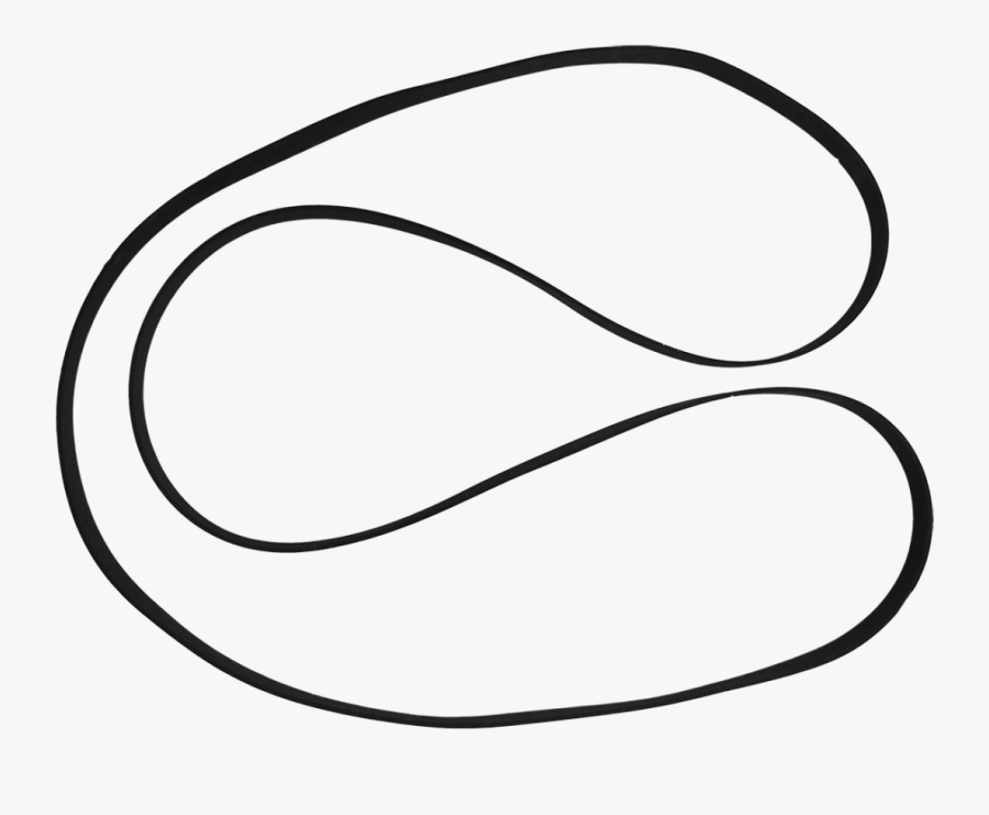 Belt For Stir It Up Turntable - Line Art, Transparent Clipart