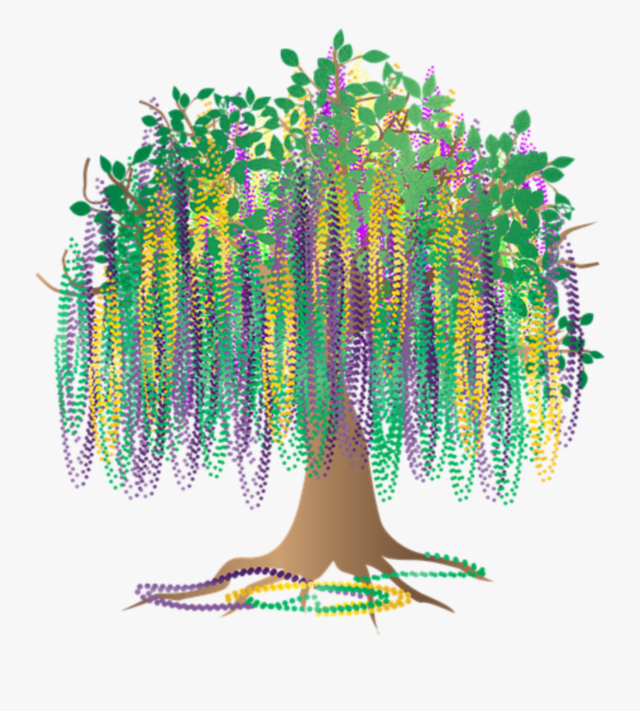 Graphic, Bead Tree, Bourbon Street, Mardi Gras, Tree - Bourbon Street Clip Art, Transparent Clipart