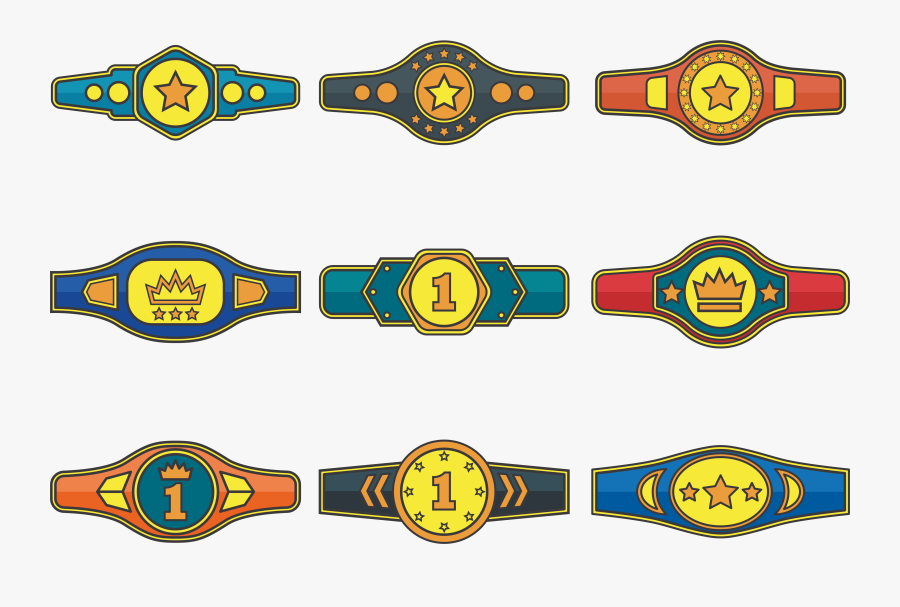 Championship Belt Trophy Transprent - Champion Belt Clipart Free, Transparent Clipart