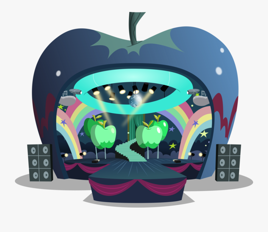 Apple Concert Stage By Bluethunder66 - Objects Mlp Vector, Transparent Clipart