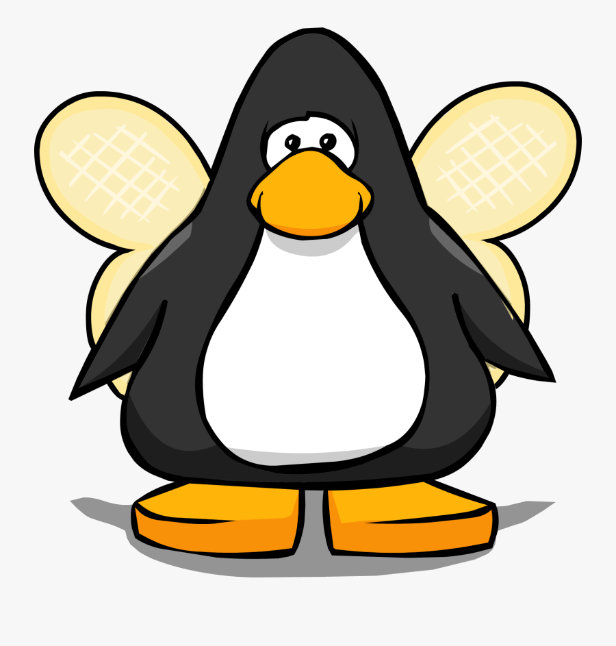 Bee Wings From A Player Card - Penguin With Santa Hat, Transparent Clipart