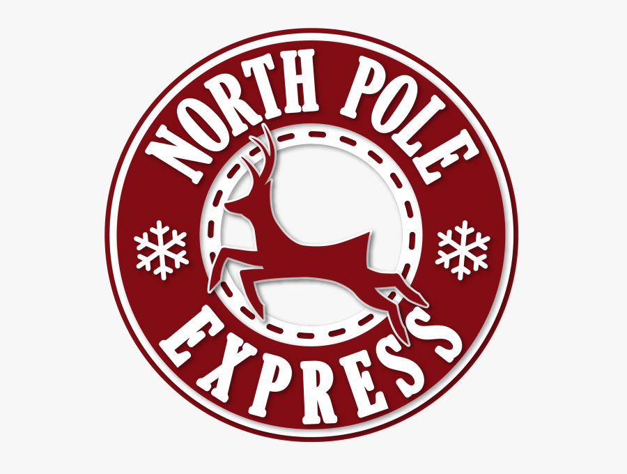 North Pole Express Emblem - Circle, Transparent Clipart