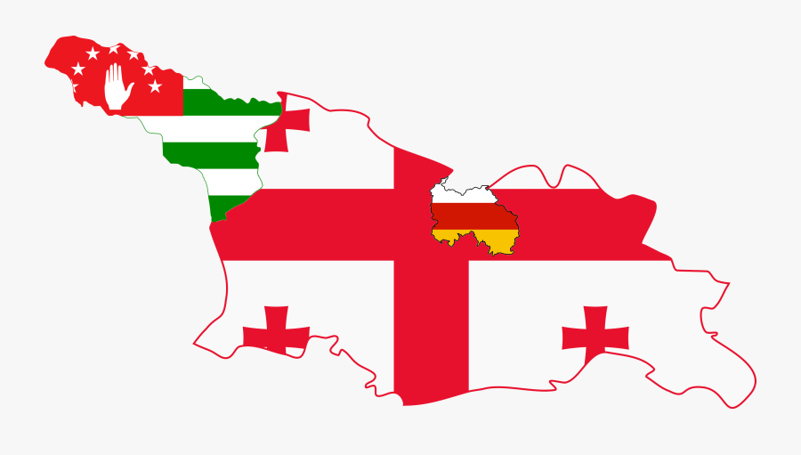 Conflict Clipart Similarity - Georgia Abkhazia And South Ossetia, Transparent Clipart
