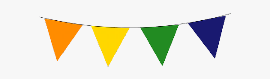 Festival Cliparts - Transparent Party Flags Clipart, Transparent Clipart