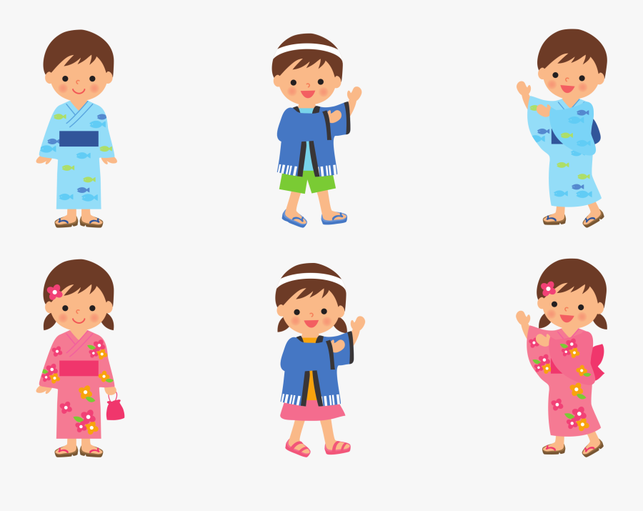 Dancers Big Image Png - Yukata Clipart, Transparent Clipart