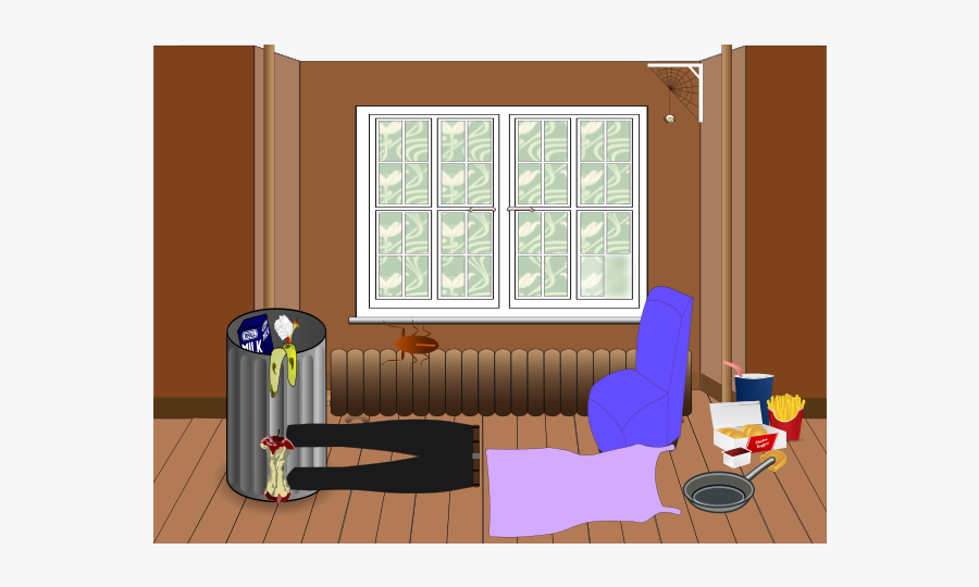 Messy Room - Cartoon, Transparent Clipart