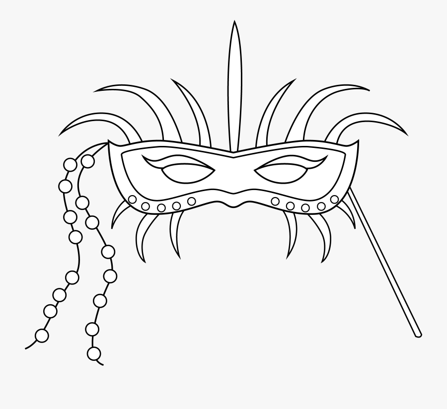 1000 Image About Mardi Gras Clipart On Pinterest - Mardi Gras Line Art, Transparent Clipart
