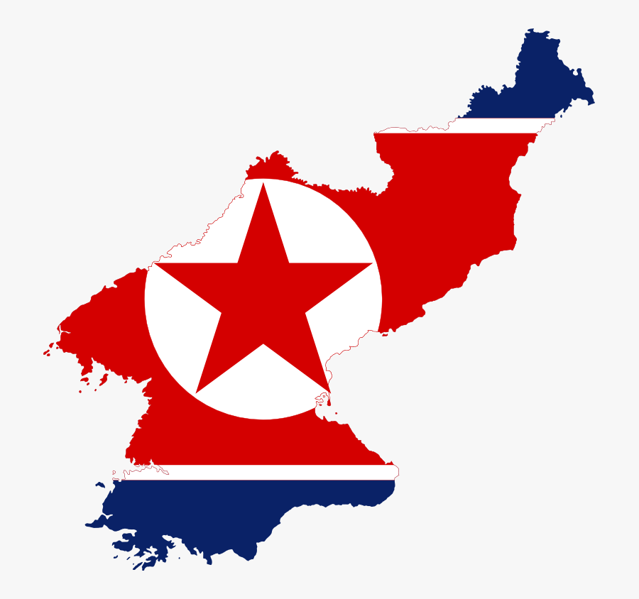 Youtube Clip Art - North Korea Flag Country, Transparent Clipart