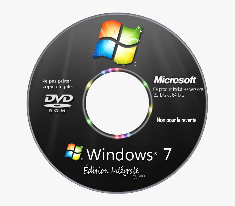 Vista 32-bit Computing Windows Cover Cd Transparent - Windows 7 Ultimate 32 Bits, Transparent Clipart