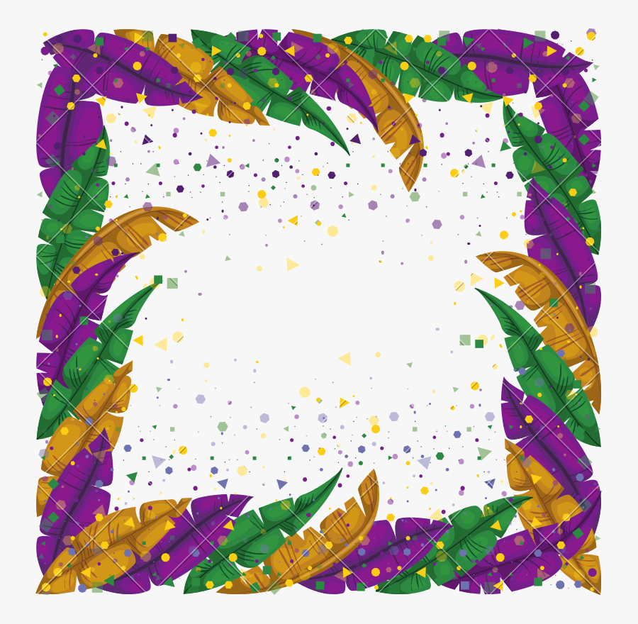 Clip Art Mardi Gras Background - Transparent Mardi Gras Background, Transparent Clipart