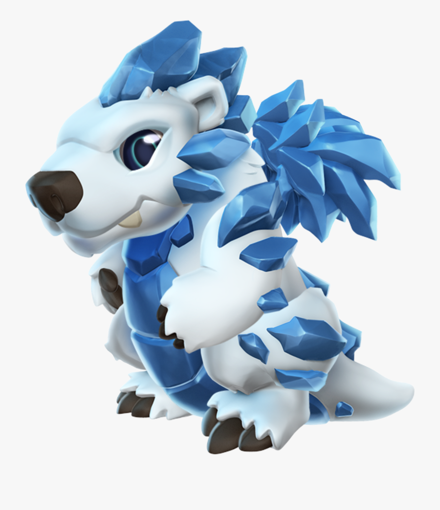 Transparent Polar Bear On Ice Clipart - Dragon Mania Polar Bear, Transparent Clipart