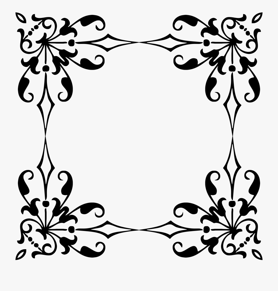 Clipart - Design In Photo Frame Drawing, Transparent Clipart