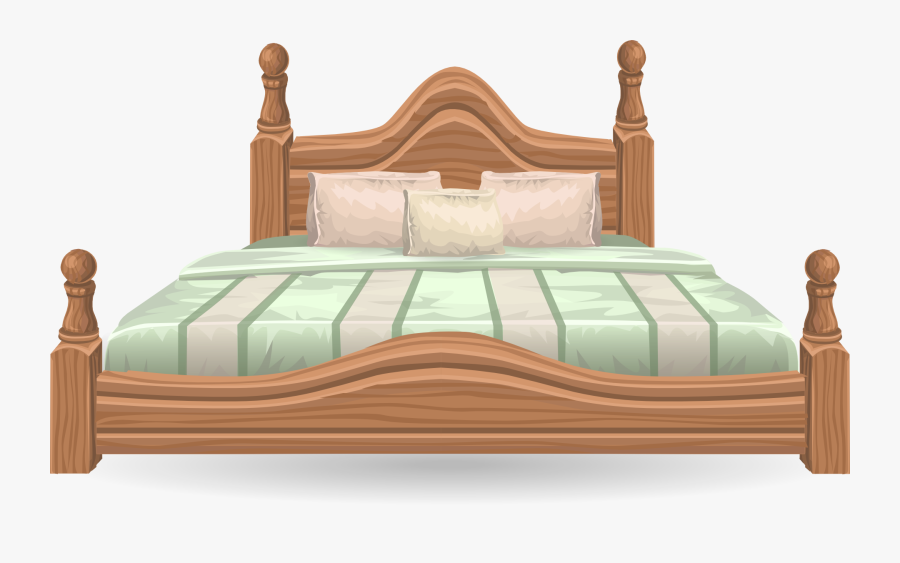 Nightstand Bedroom Furniture Clip Art - Bed Png, Transparent Clipart