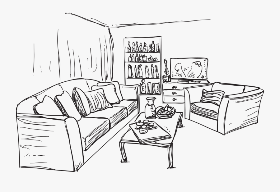 Graphic Free Library Interior Drawing Cartoon, Transparent Clipart