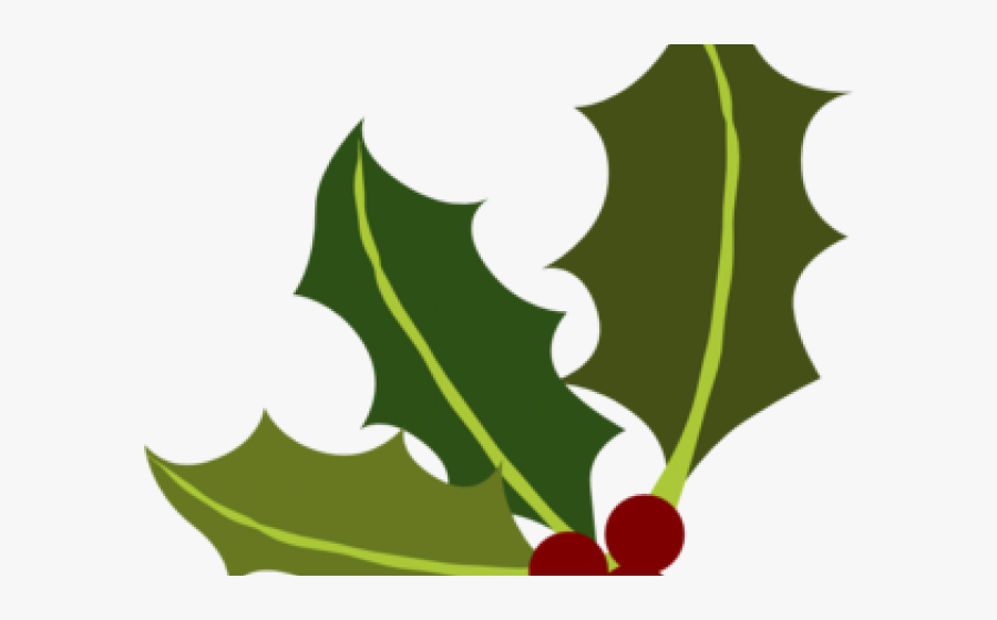 Holley Clipart Page Divider - Transparent Background Holly Leaf Clipart, Transparent Clipart