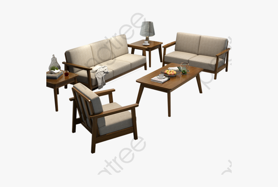 Living Room Clipart Cute - Muebles De Sala Con Madera, Transparent Clipart