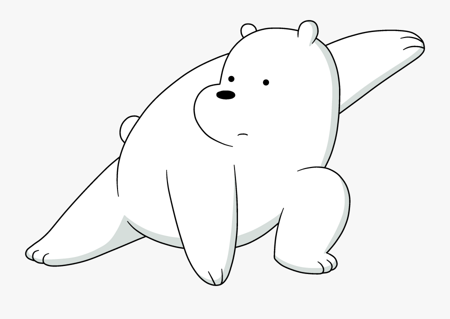 Clip Art Polar Bears Drawing - We Bare Bears White, Transparent Clipart