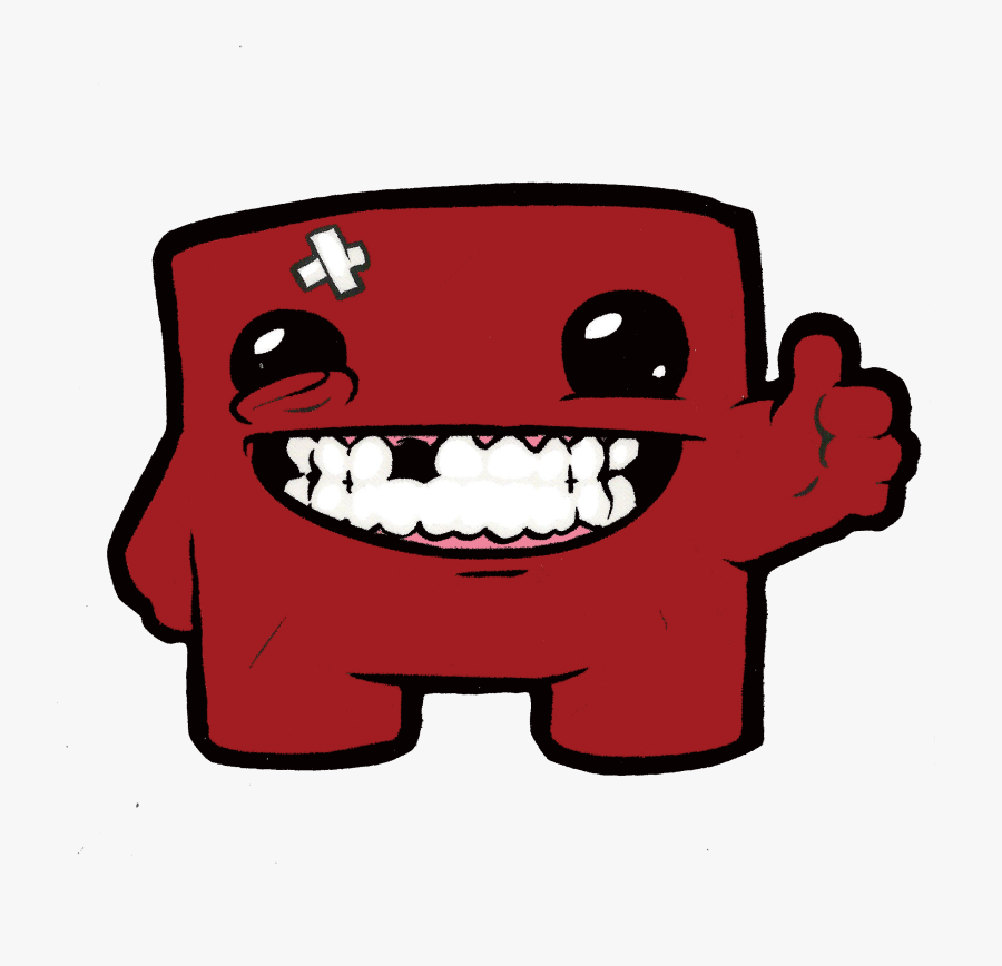 Blood Trail Png - Super Meat Boy Png, Transparent Clipart