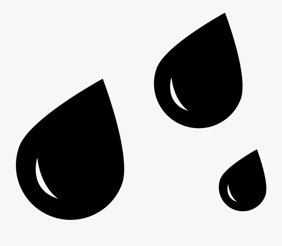 Clip Art Rain Drop Svg - Rain Drops Icon Png, Transparent Clipart