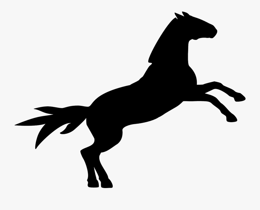 The Gassy Gnoll Happy Trails Gamerati - Show Jumping Horse Silhouette, Transparent Clipart