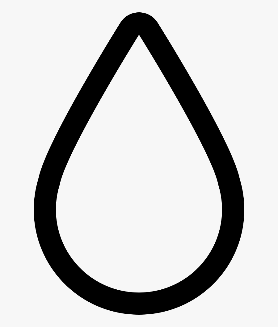 Ink Drop Outline - Raindrops Clipart Black And White, Transparent Clipart