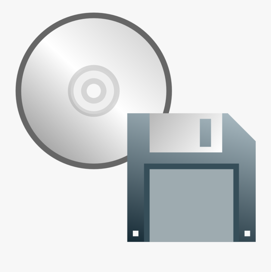 Cd Or Floppy Disk Icon - Icon, Transparent Clipart