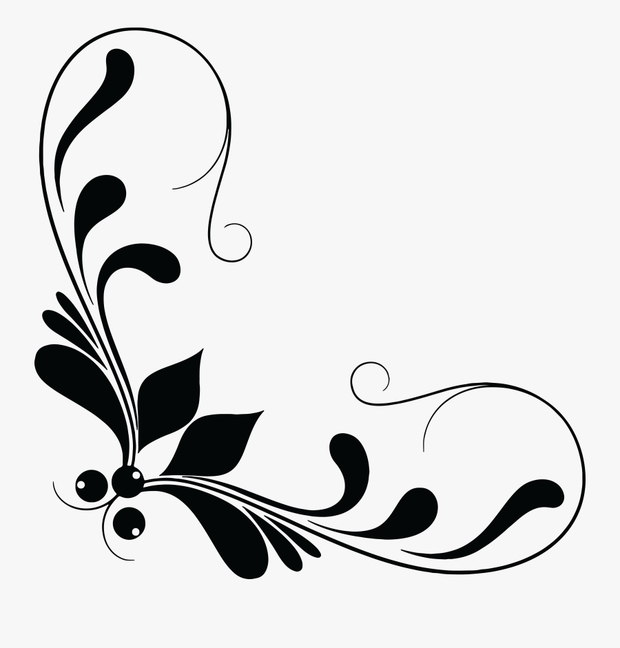 Clipart - Floral Design Elements Png, Transparent Clipart