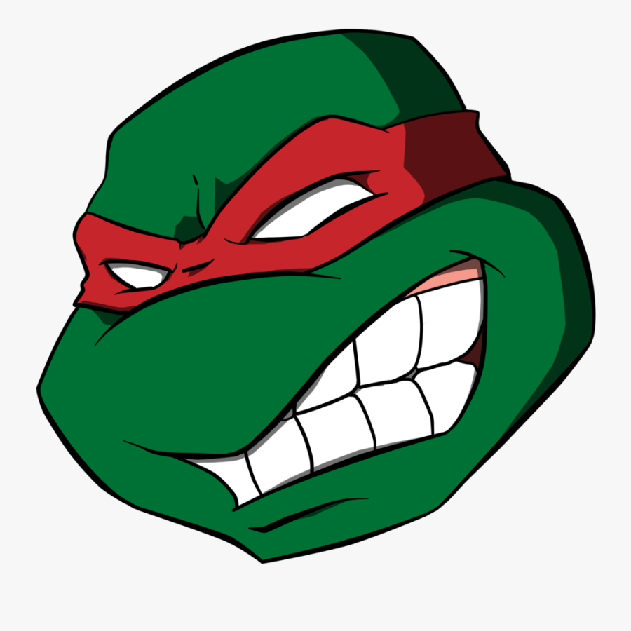 Ninja Turtles Head Png Clipart , Png Download - Teenage Mutant Ninja Turtles Raphael Face, Transparent Clipart