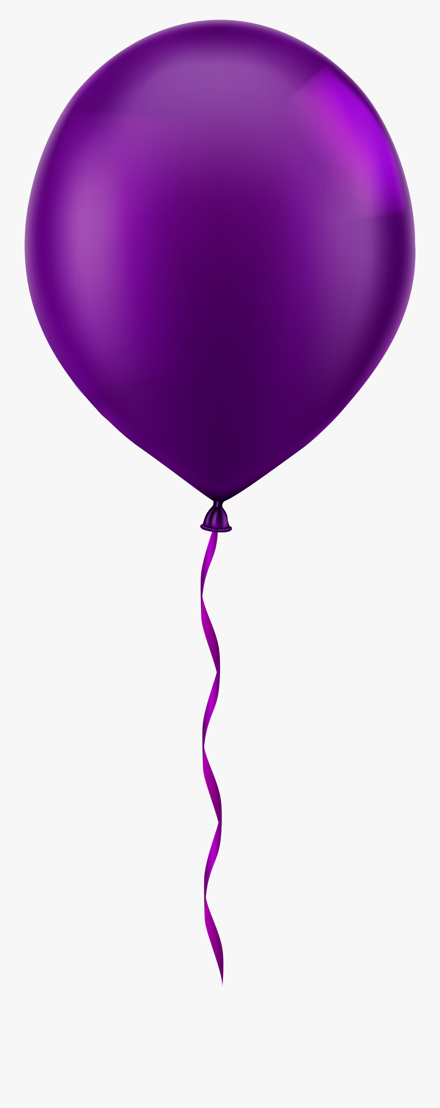 Clip Art Purple Balloon Clip Art - Single Purple Balloon Clipart, Transparent Clipart
