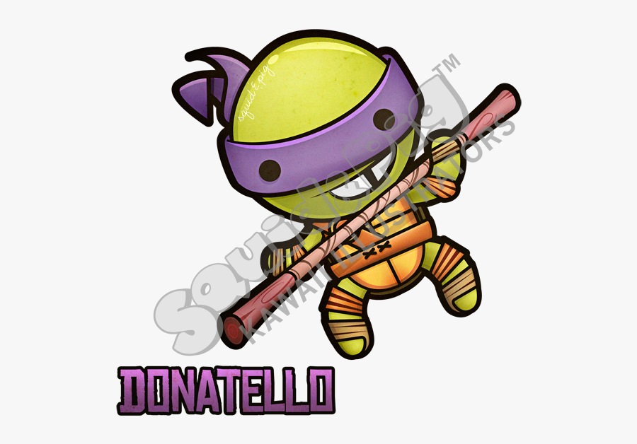 Squidandpig - Donatello Caricatura, Transparent Clipart