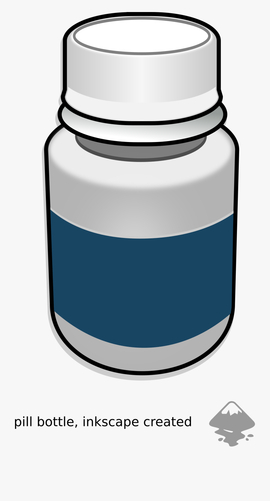 Pills Bottle, Transparent Clipart