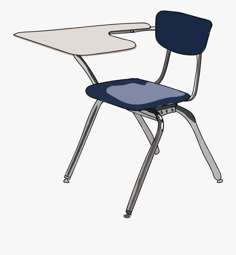 Class Is Sometimes In Session - Classroom Chair With Desk, Transparent Clipart