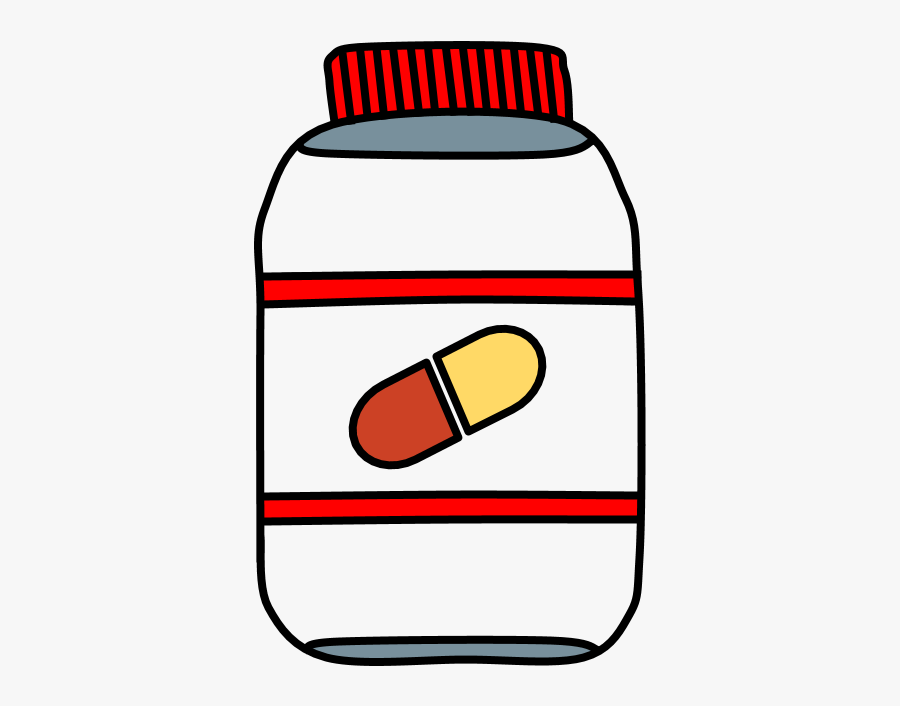 Pill, Vitamin, Medicine, Bottle, Transparent Clipart
